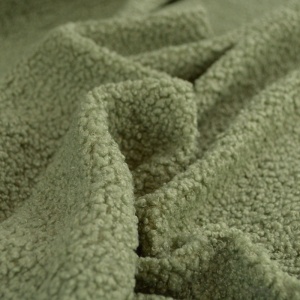 Plush Teddy Sherpa Boucle - Forest - Img 1