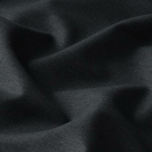 Poplin bumbac uni - Black - Img 1