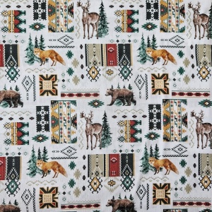 Poplin imprimat - Dakota Heritage Animals