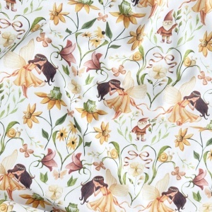 Poplin imprimat digital - Lulu Blanc
