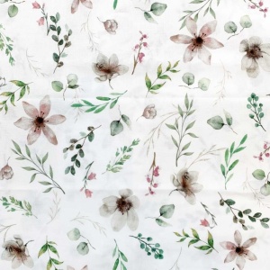 Poplin imprimat digital - Natural garden