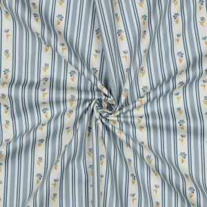 Poplin premium - Heritage - Flower Lace Blue - Img 3
