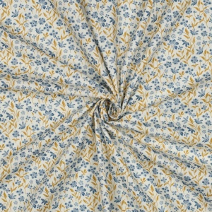 Poplin premium - Heritage - Flowers Field Blue - Img 2