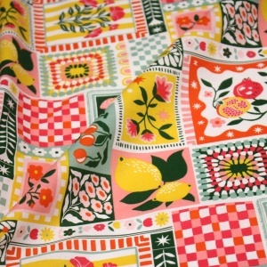 Poplin premium imprimat - Sicily Summer - Img 2