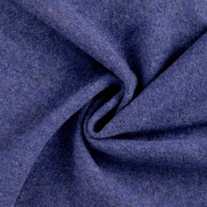 Tesatura din lana fiarta - Navy Melange - Img 2