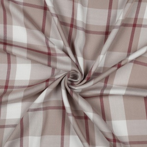 Vascoza Imprimata - Checks Beige - cupon 30cm - Img 2