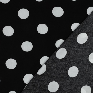 Vascoza Imprimata digital- Big Polka Dots Black - Img 3