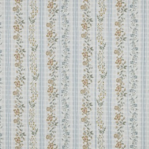 Voal de bumbac brodat dobby - Floral Stripe - Img 5