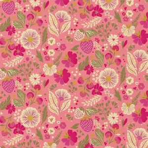 Bumbac imprimat - Fraise Jardin - Img 2