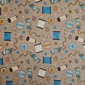 Bumbac Imprimat - Vintage sewing