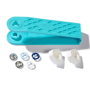 Capse pentru Jerse Prym Love 8 mm - 21 buc - albastru/bleu/alb - Img 3