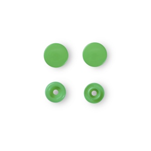 Capse rotunde din plastic - Green - pachet 30 buc - Img 1