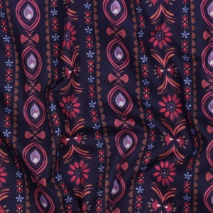 Cupon 35 cm - Poplin premium digital - Marrakech Stripe Navy