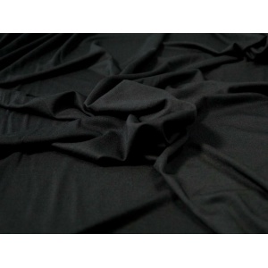 Cupon 40 cm - Jerse uni subtire Modal Tencel - Black - Img 3