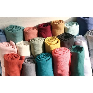Cupon 50 cm - Muselina Uni - Ecru - Img 3