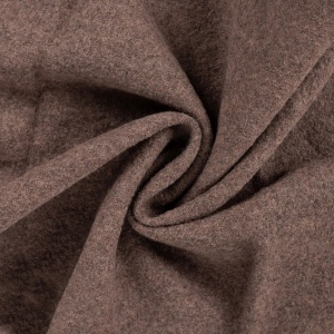 Cupon 60 cm - Tesatura din lana fiarta - Dark Brown Melange - Img 3