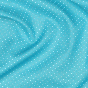 Cupon 65 cm - Bumbac imprimat - Petit Dots Turquoise