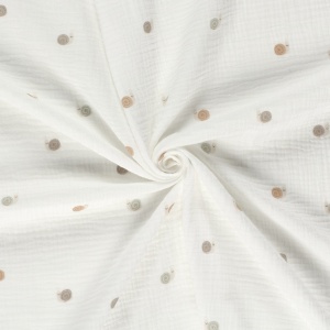 Cupon 70cm - Muselina imprimata - Baby Snails - Img 2