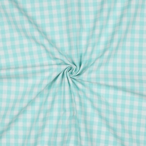 Cupon 80 cm - Material bumbac tesut yarn dyed- Vichy Mint 10mm - Img 2