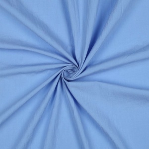 Cupon 80 cm - Poplin prespalat uni - Azur - Img 2