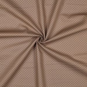 Cupon 85 cm - Bumbac imprimat - Petit Dots Taupe - Img 4