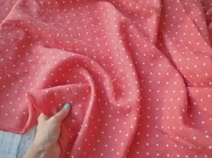 Material 100% In prespalat - Mini Dots Coral - Img 3