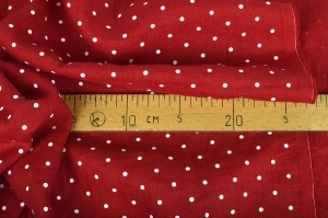 Material 100% In prespalat - Mini Dots Red - Img 2