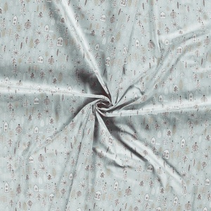 Material bumbac Craciun - Sweet Forest Mint