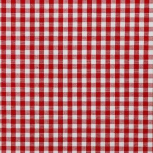 Material bumbac tesut yarn dyed - Vichy Red 10mm - cupon 75 cm - Img 6