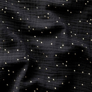 Muselina cu buline aurii - Glitz Black