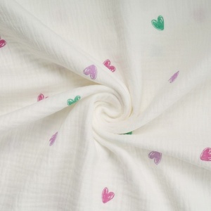 Muselina imprimata - Hearts Multicolor - Img 2
