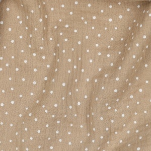 Muselina imprimata - Little Dots Beige