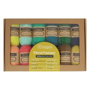 Pachet 12 sculuri x 20 gr - Scheepjes Softfun - Floral Fantasy - Img 2