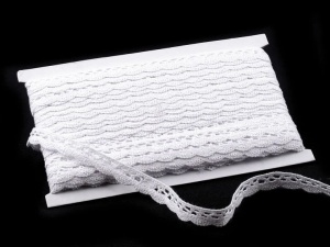 Panglica din dantela crosetata 15mm - White