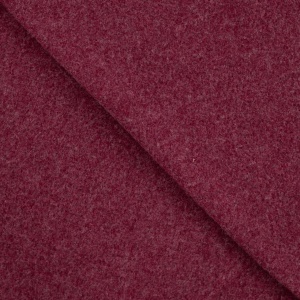 Polar fleece din lana merinos 100% – Bordeaux Melange - Img 4