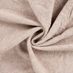 Polar fleece din lana merinos 100% – Ecru Melange - Img 3