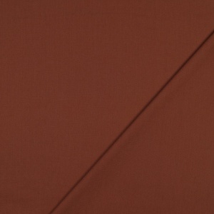 Poplin bumbac uni - Dark Cognac - Img 3