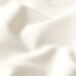 Poplin bumbac uni - Ivory - Img 1