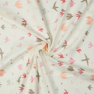 Poplin premium - Birds Snow - Img 2
