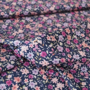 Poplin premium digital - Mini Floral Blue