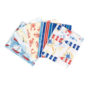 Set Fat Quarter 5 bucati - Lighthouse Bay 2767-00 - Img 1