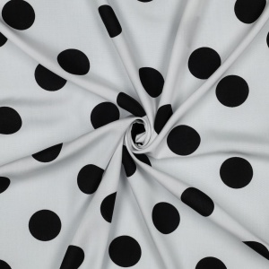 Vascoza Imprimata digital- Big Polka Dots White - Img 2