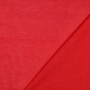 Batist - Voal de bumbac uni organic GOTS - Red - Img 2