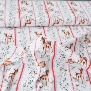 Bumbac imprimat digital - Deer Garden - Img 2