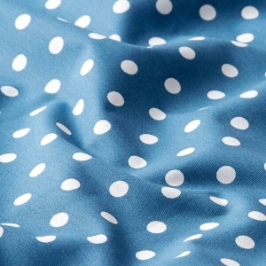 Bumbac imprimat - Dots Denim Blue
