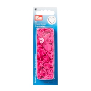 Capse din plastic Roz - Heart - pachet 30 buc - Img 2