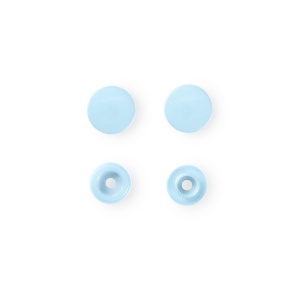 Capse rotunde din plastic - Blue- pachet 30 buc