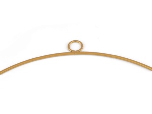 Cerc metalic pentru dreamcatcher diametru 19.5 cm - Auriu mat - Img 2