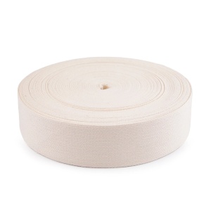 Cupon 1.3m - Chinga din bumbac 50 mm latime - Ecru