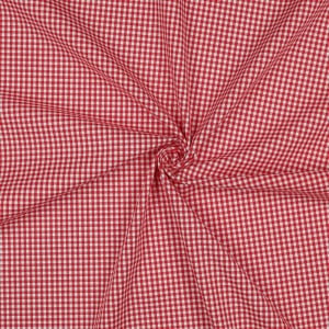 Cupon 22 cm - Material bumbac tesut yarn dyed - Vichy Red 2.7mm - Img 3